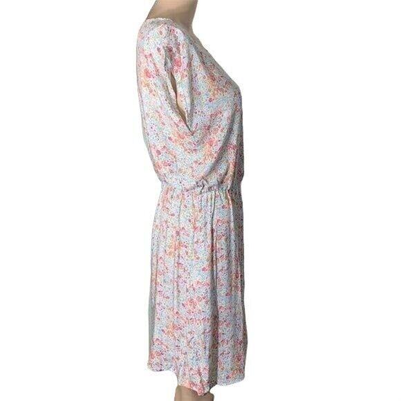 Velucci Womens Blouson Sundress Summer Sleeveless Floral Pink Short Small - Picture 5 of 6